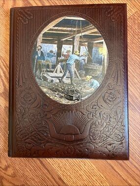 Time Life - The Miners Embossed Brown Leather Book